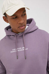 LEE LOGO LOOSE HOODIE WASHED PURPLE L83UTJTZ 112144596